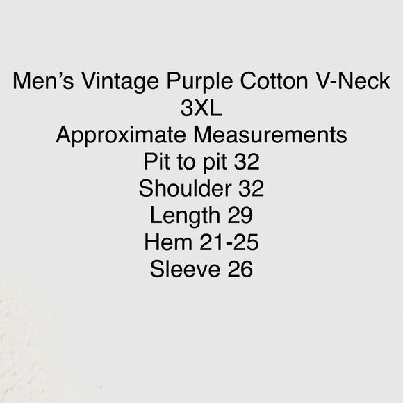 Varsity Sweater Andrew Rohan Mens Purple Long Sleeve Cotton V Neck Size 3XL - Picture 7 of 13